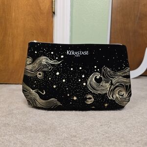 Kerastase Black Velvet Cosmetic Makeup Travel Pouch Bag - 11" x 6" x 3"